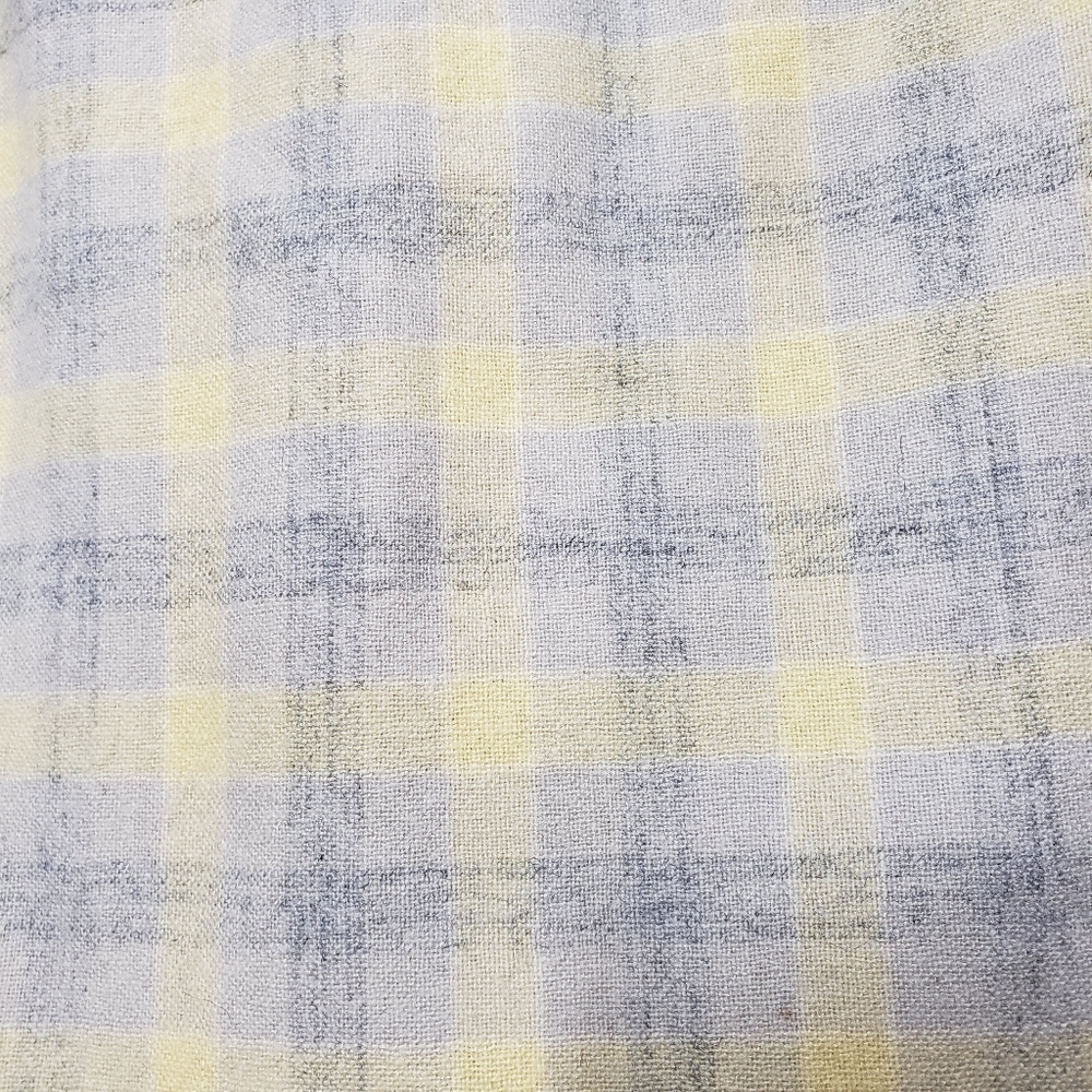 Pendleton Men's Fitted Plaid Board Shirt Light Gray/ Yellow Plaid Sz: Small - Picture 6 of 12